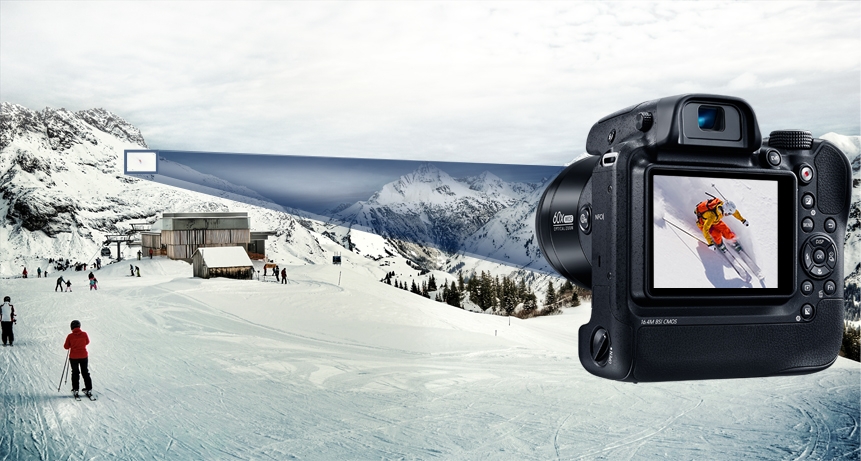 60x Optical Zoom, 20mm Ultra Wide-Angle Lens