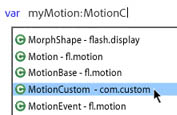 Enhanced ActionScript editor in Flash Professional