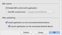 Prepackaged Adobe AIR application creation