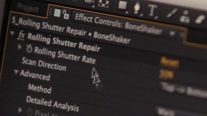 Rolling shutter repair in After Effects