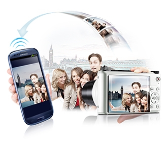 Save photos to your camera and smartphone as you shoot