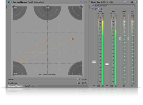 video editor that support 5.1 channels to add surround sound to your movies