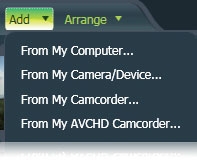 Import video and photos directly into your video project