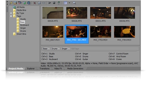 organize your media with simple tagging tools
