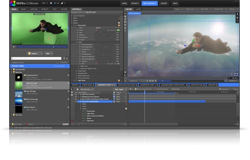 Professional Chroma key from HitFilm2.