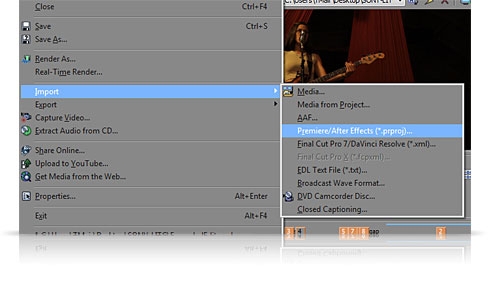 open projects from nearly any video editor