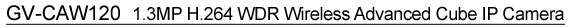 GV-CAW120 - 1.3M H.264 Wireless Advanced Cube IP Camera